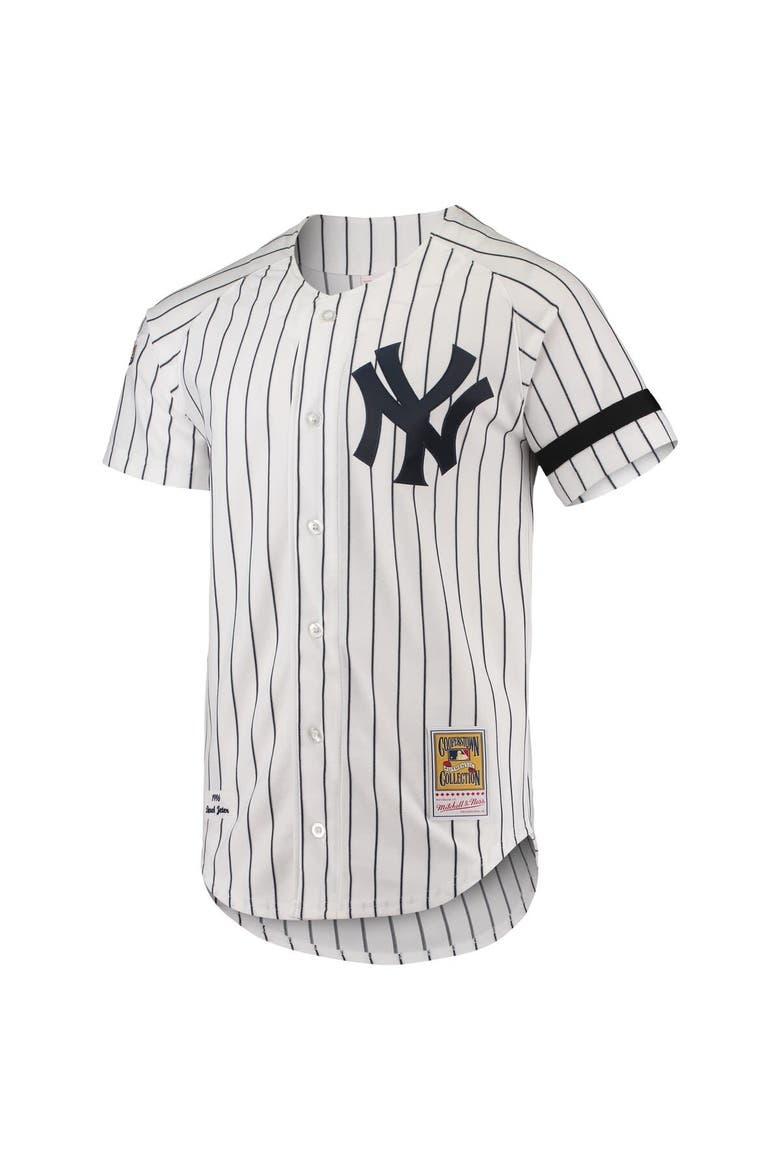 Men's Mitchell & Ness White New York Yankees Cooperstown Collection 1996 Authentic Home Jersey, Alternate, color, White