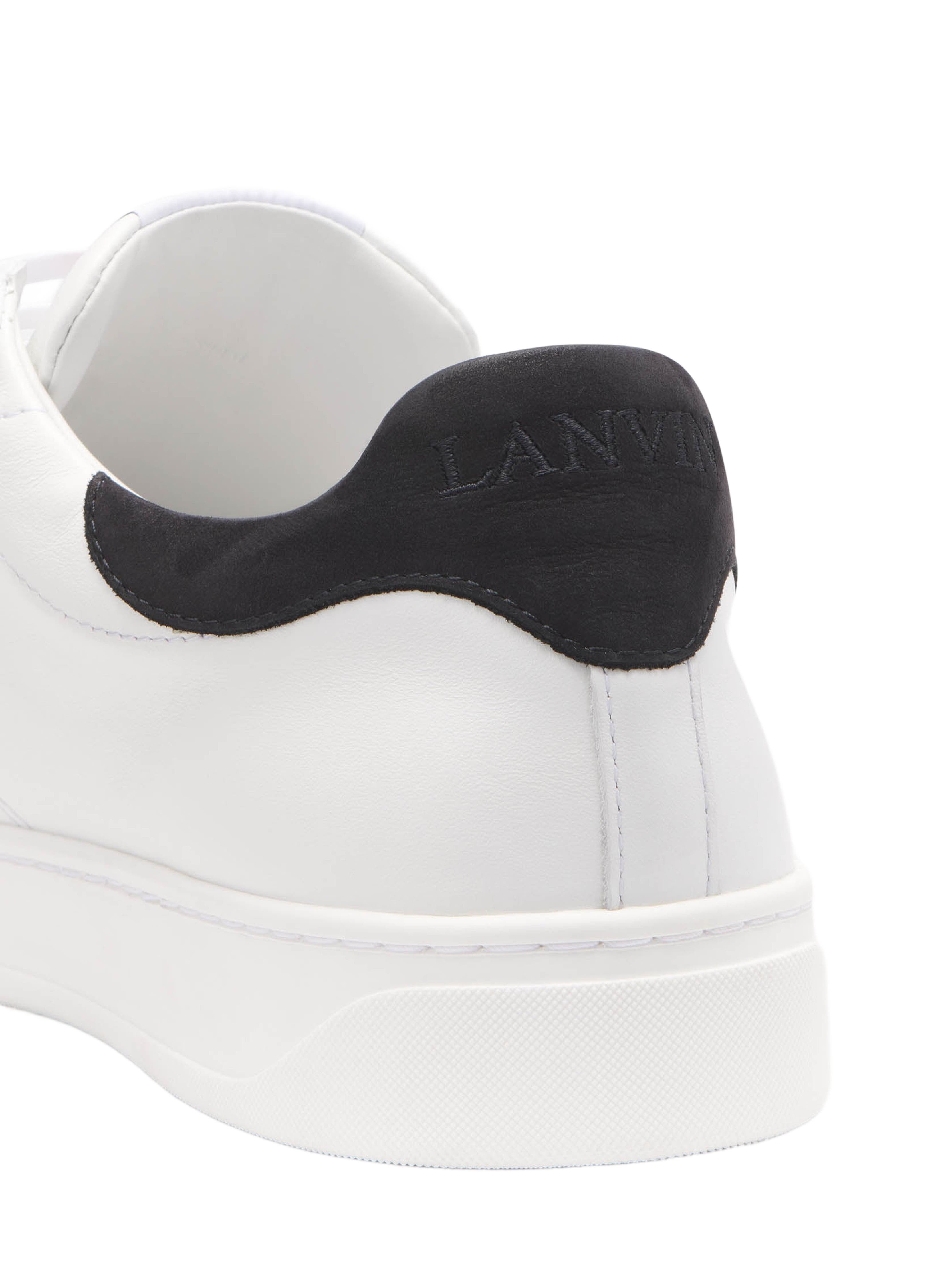 Lanvin Ddb0 Leather And Suede Sneakers, Alternate, color, 