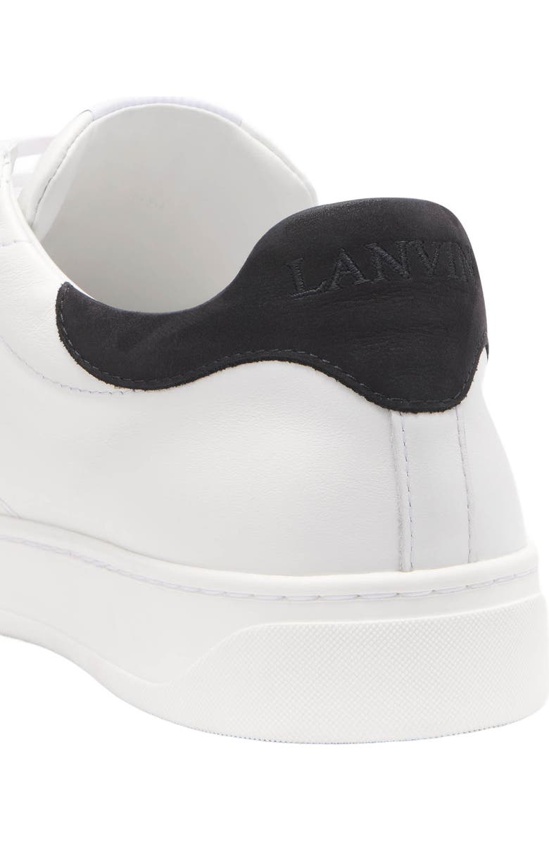 Lanvin Ddb0 Leather And Suede Sneakers, Alternate, color,