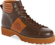 Valentino Garavani V-Logo Leather Combat Boot