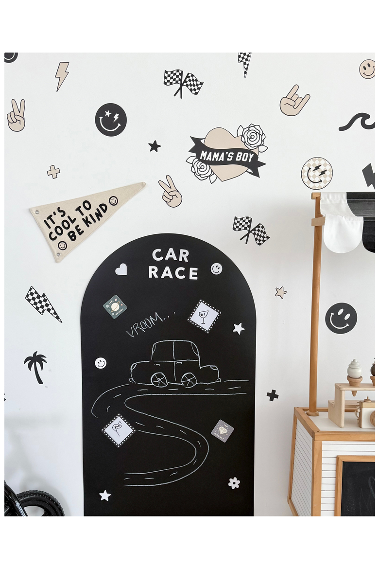 Peel and Stick Fabric Wall Stickers, Alternate, color, Boyhood