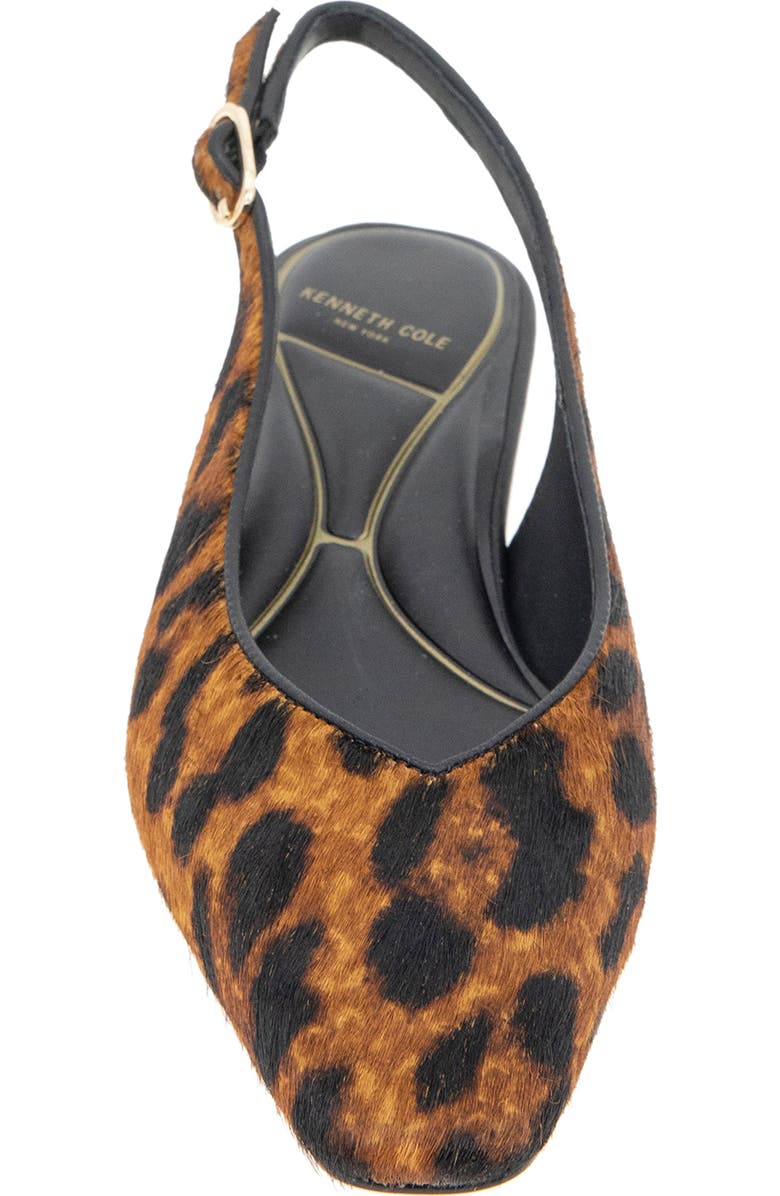 Kenneth Cole Berkette Slingback Flat, Alternate, color, Leopard Haircalf