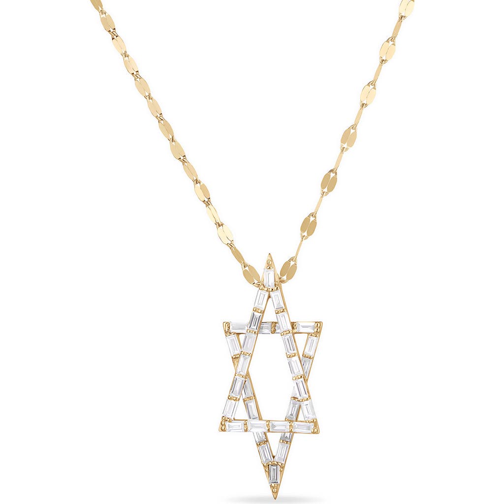 LANA LANA DIAMOND STAR OF DAVID PENDANT NECKLACE