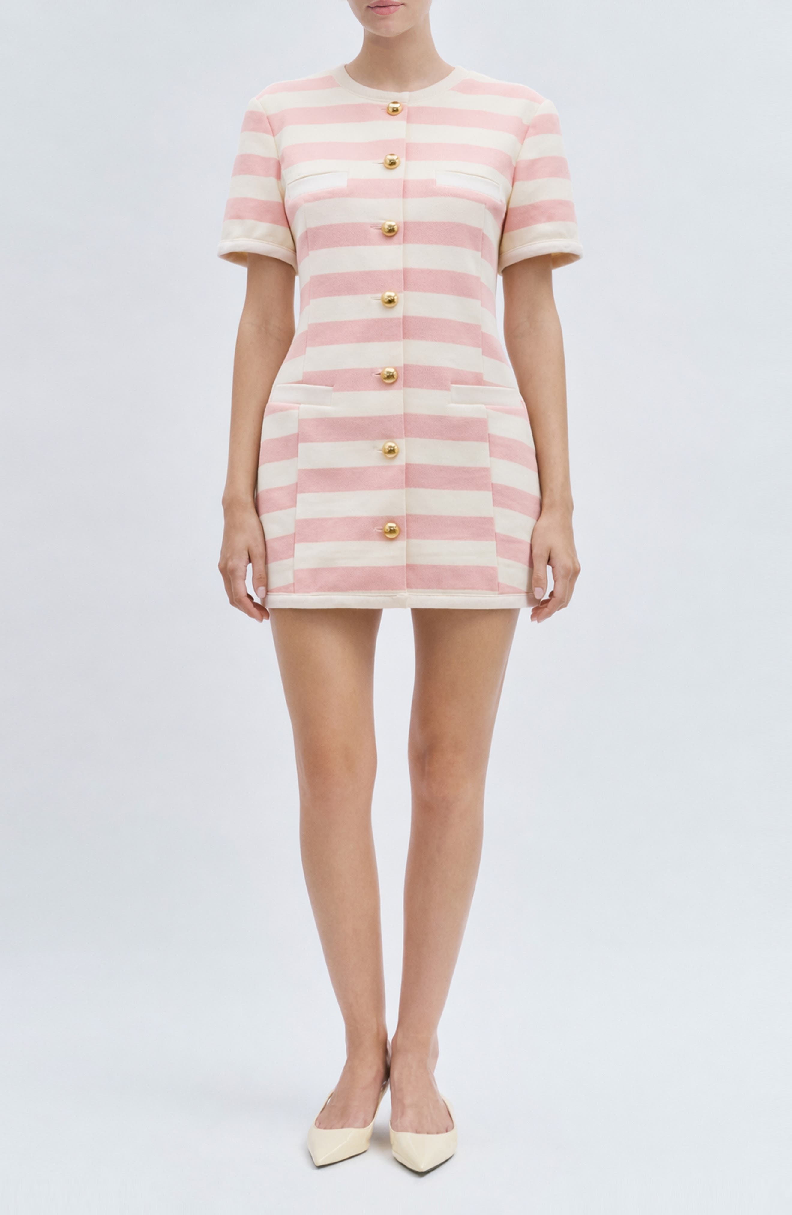 selected PINK IVORY STRIPE
