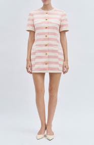 MAUDE CLUB Taylor Stripe Minidress