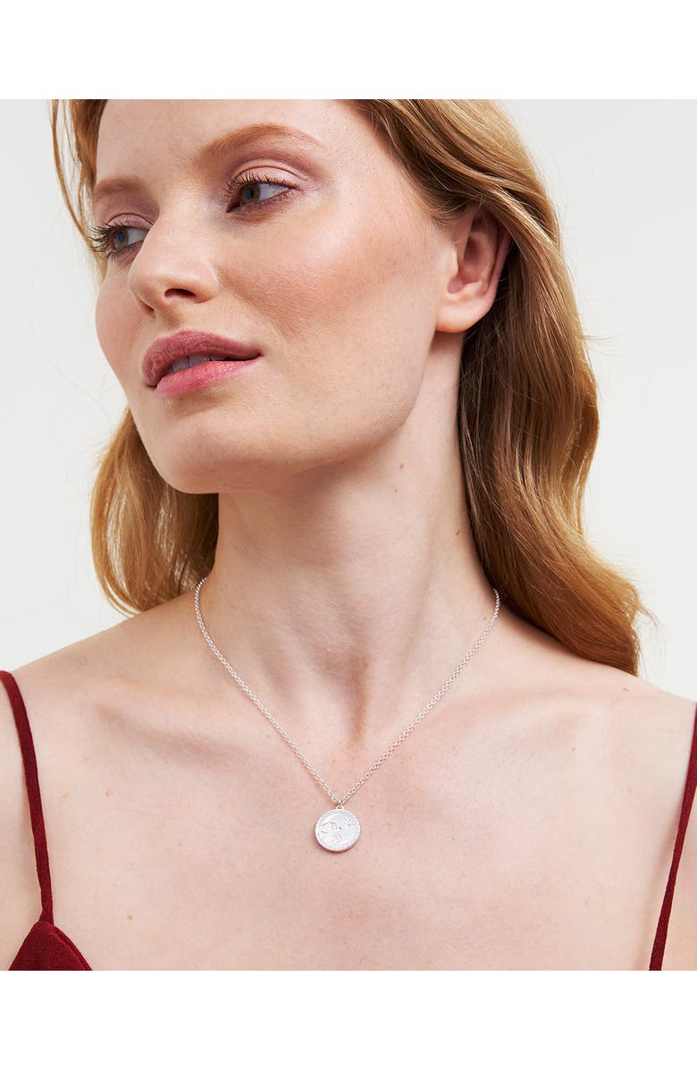 Fable England Dove Spirit Guide Necklace, Alternate, color, Silver