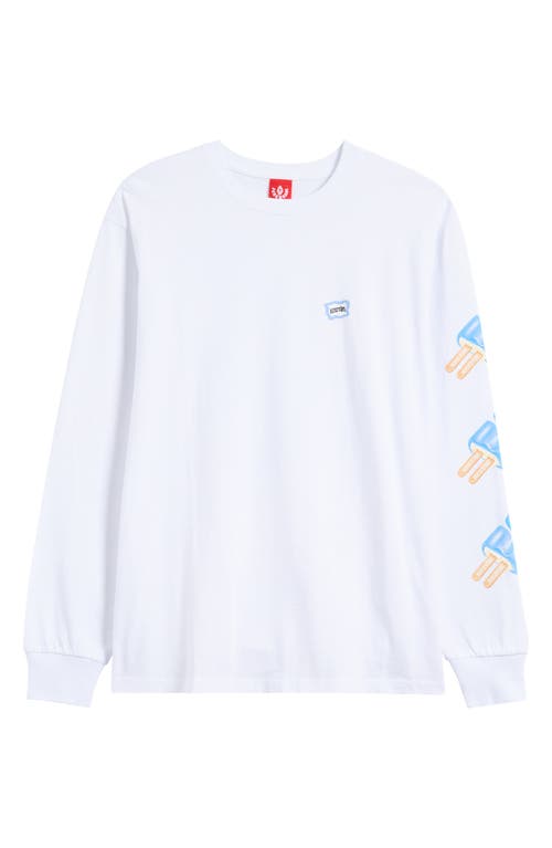 Icecream Dollar Pop Long Sleeve Graphic T-shirt In White