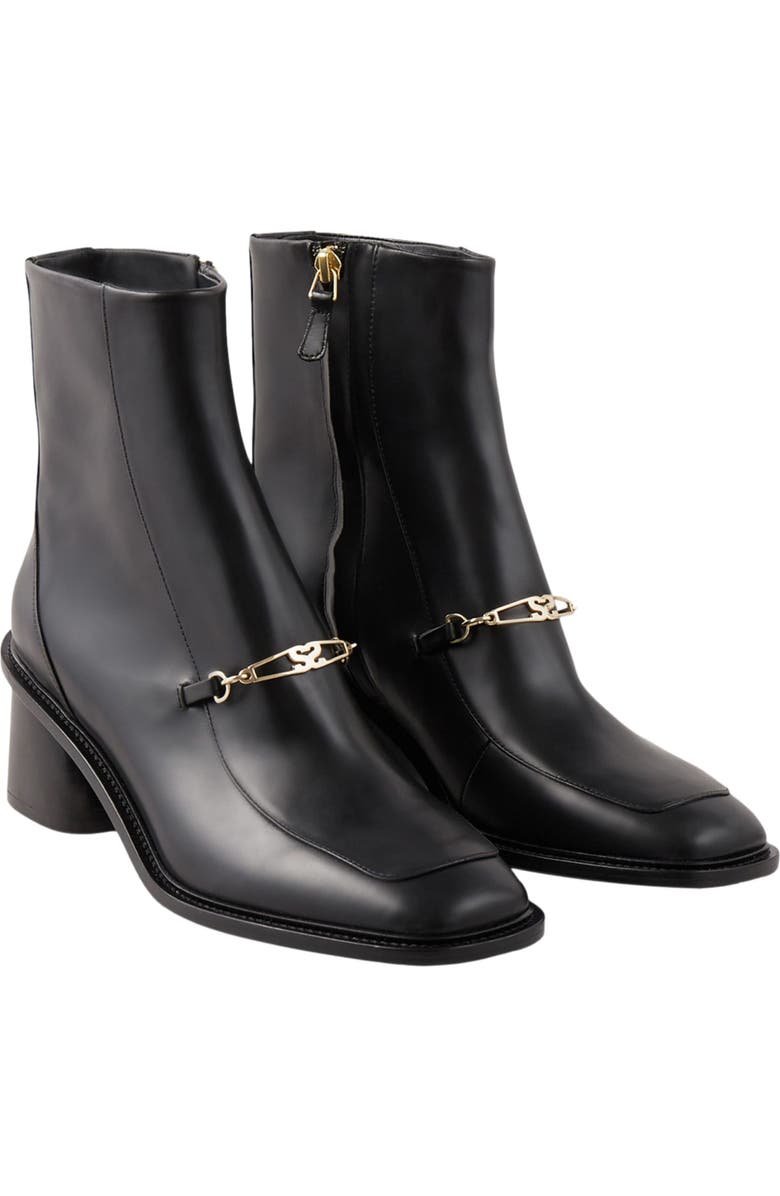 SANDRO Leather ankle boots, Alternate, color,