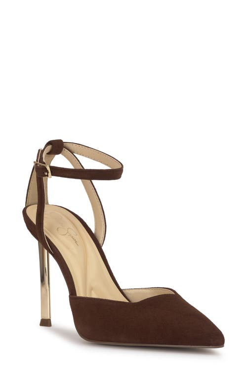 Jessica Simpson Kalynia Ankle Strap Pump In Brown