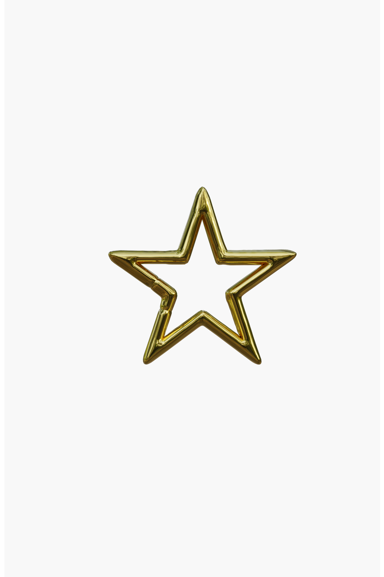 Star Carabiner Charm, Main, color, Gold