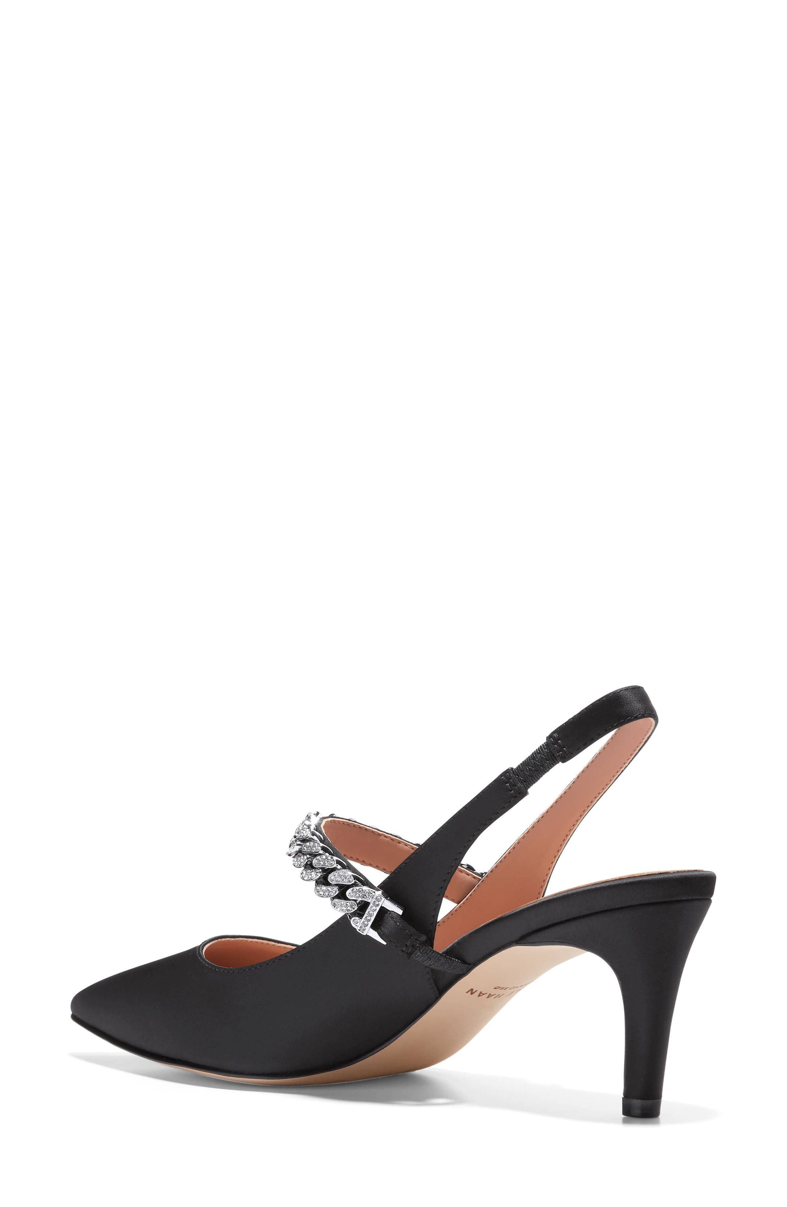Cole Haan Vandam Crystal Chain Slingback Pump, Alternate, color, 