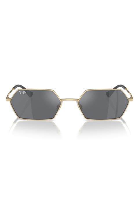 Yevi 58mm Rectangular Sunglasses