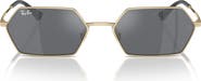 Ray-Ban Yevi 58mm Rectangular Sunglasses