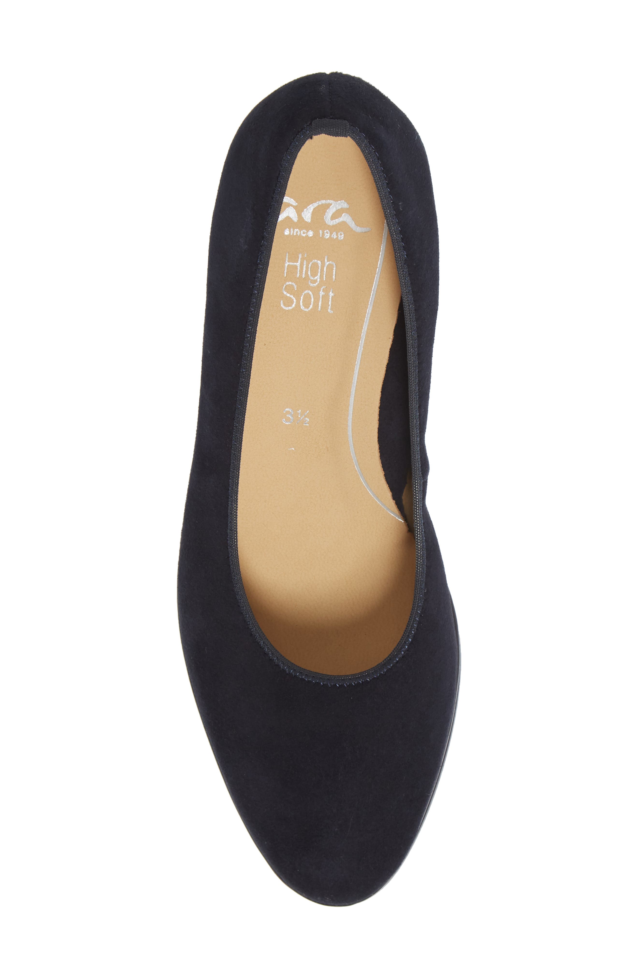 ara Ophelia Pump, Alternate, color, Blue Suede