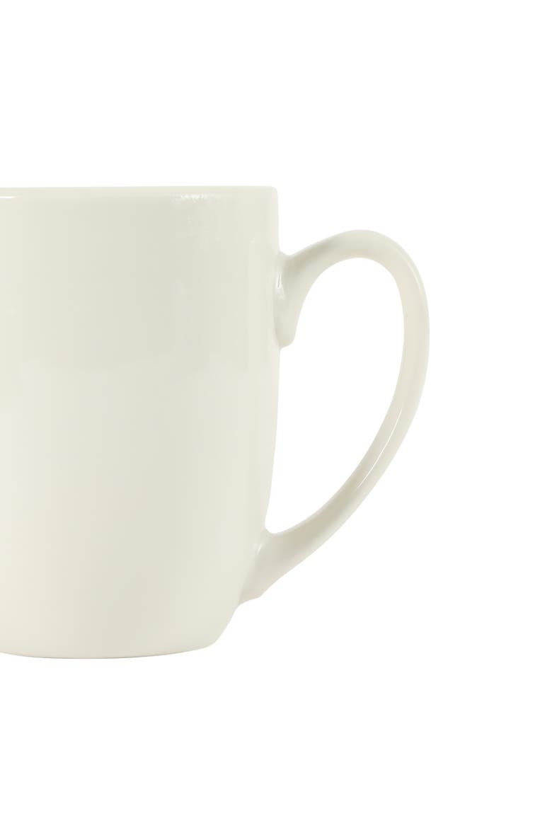 Great Essentials 16-Ounce Porcelain Coffee Mugs, Alternate, color, White