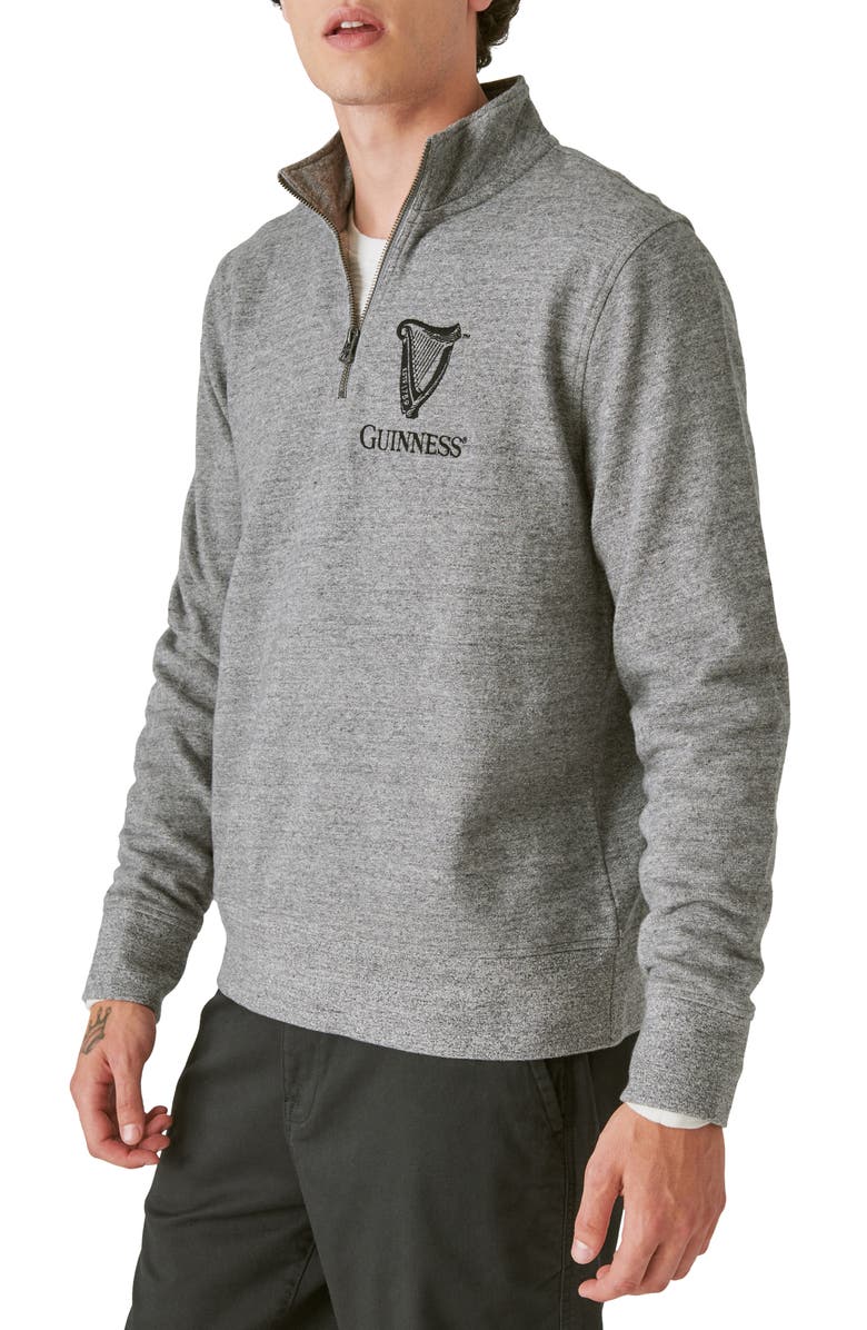 Lucky Brand x Guinness Quarter Zip Pullover, Alternate, color,