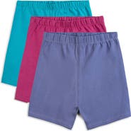 Mightly Organic Cotton GIrls Bike Shorts 3-pk