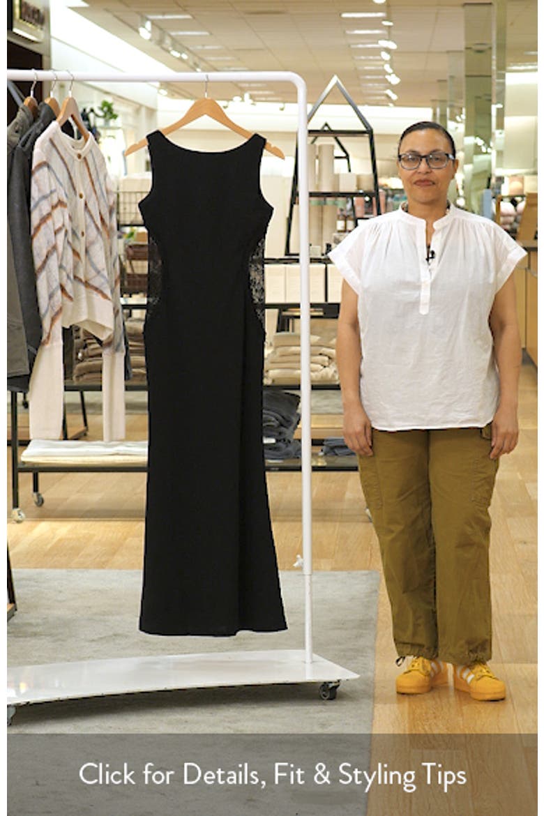 Kadija Sleeveless Lace Trim Maxi Dress video
