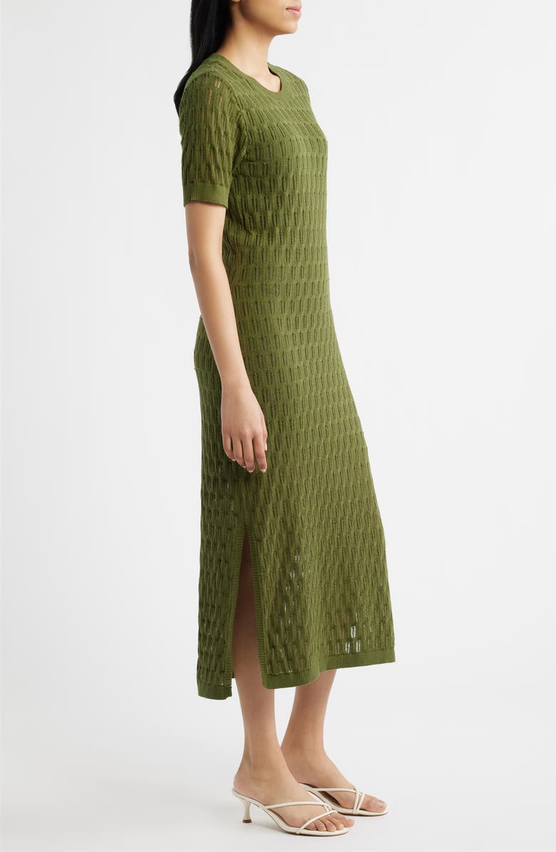 CITY BLUES Midi Sweater Dress, Alternate, color, Pine
