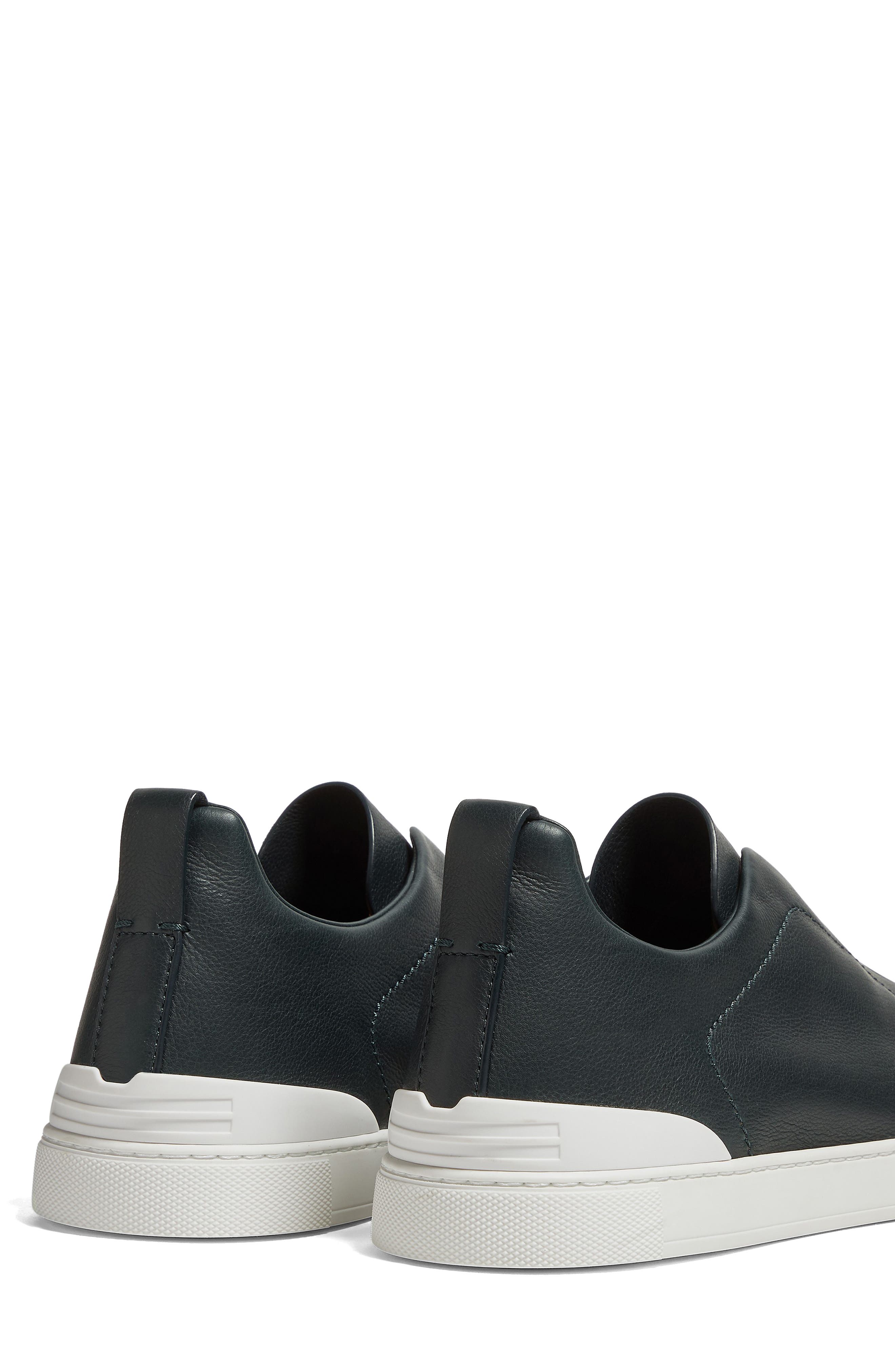 ZEGNA Triple Stitch<sup>™</sup> Secondskin Sneaker, Alternate, color, Dark Green