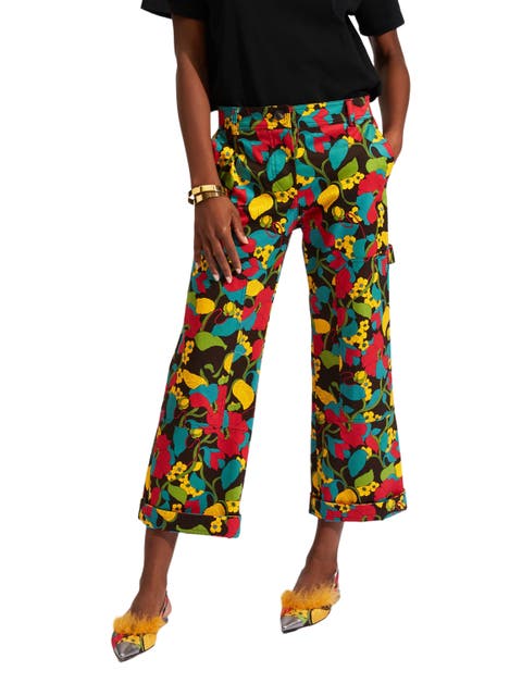 パンツ LA DOUBLEJ Women Straight Pants TRO0003SIL 001TAN01 BU01 Blu Hendrix Pants in Hottie Turquoise for Women | La DoubleJ