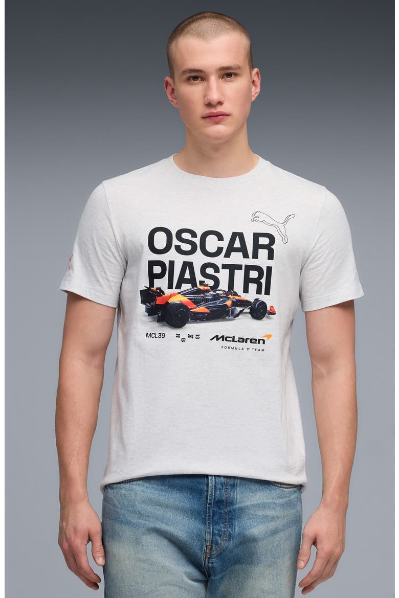 McLaren Racing Driver Graphic T-Shirt, Alternate, color, WHITE GLOW HEATHER