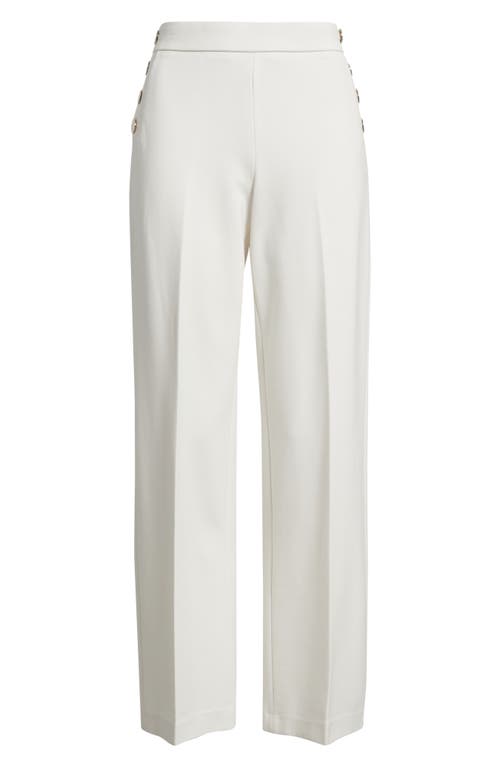 Anne Klein Pull-on Sailor Pants In White