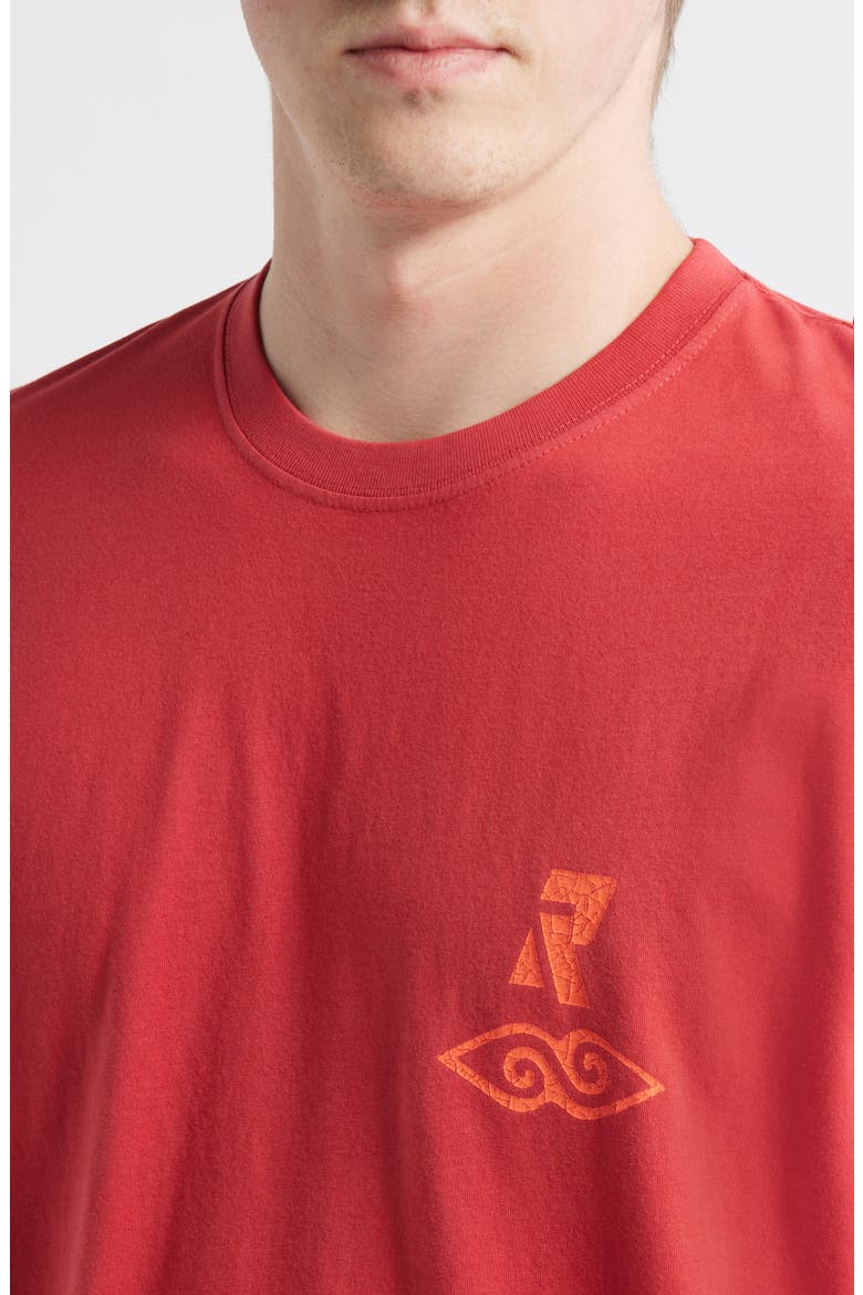 Liquid Trips Graphic Cotton T-Shirt, Alternate, color, WASHED RED