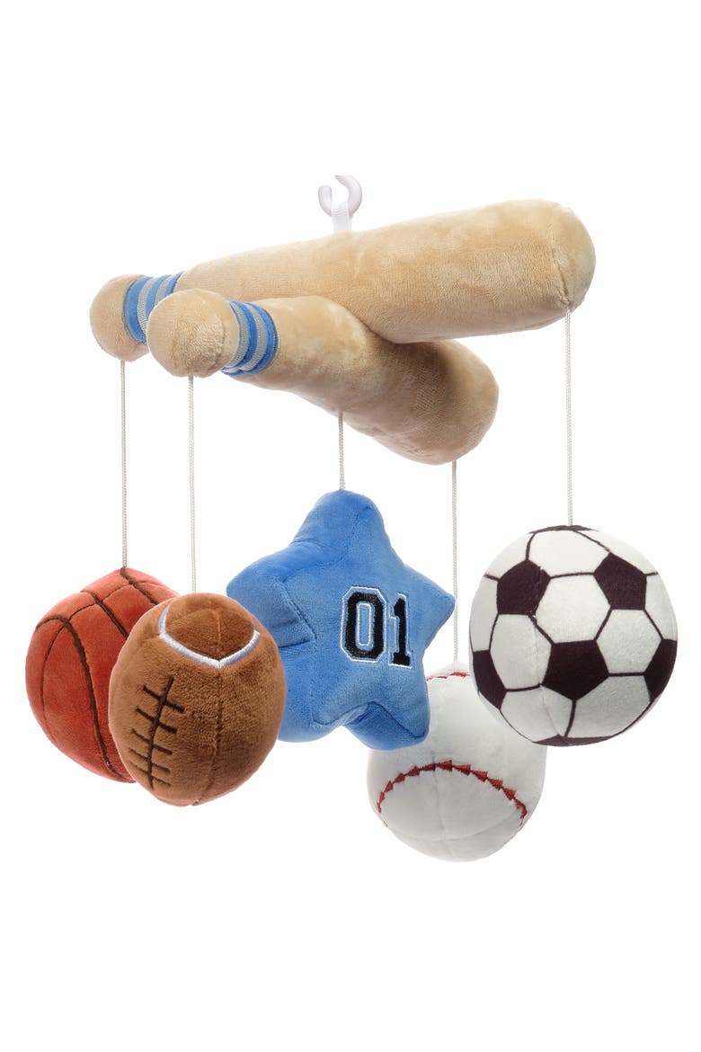 Baby Sports Musical Baby Crib Mobile Soother Toy, Alternate, color, Multicolor