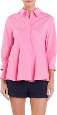 English Factory Peplum Shirt