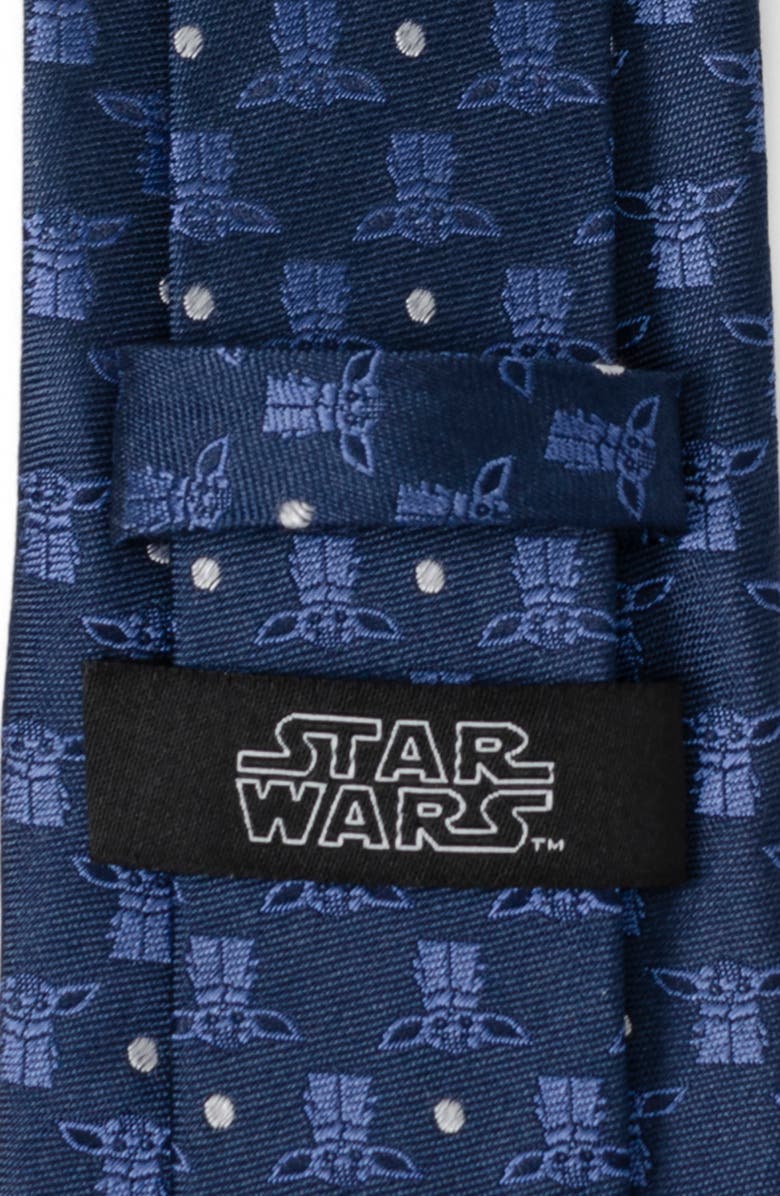 Cufflinks, Inc. Grogu Silk Blend Tie, Alternate, color, Navy