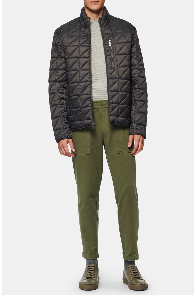 Brompton Water Resistant Quilted Jacket, Alternate, color, GREY