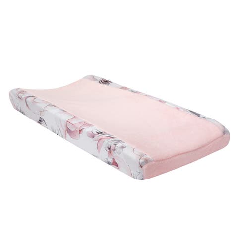 Signature Botanical Baby Floral Minky Changing Pad Cover