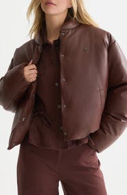 Scotch & Soda Faux Leather Short Jacket