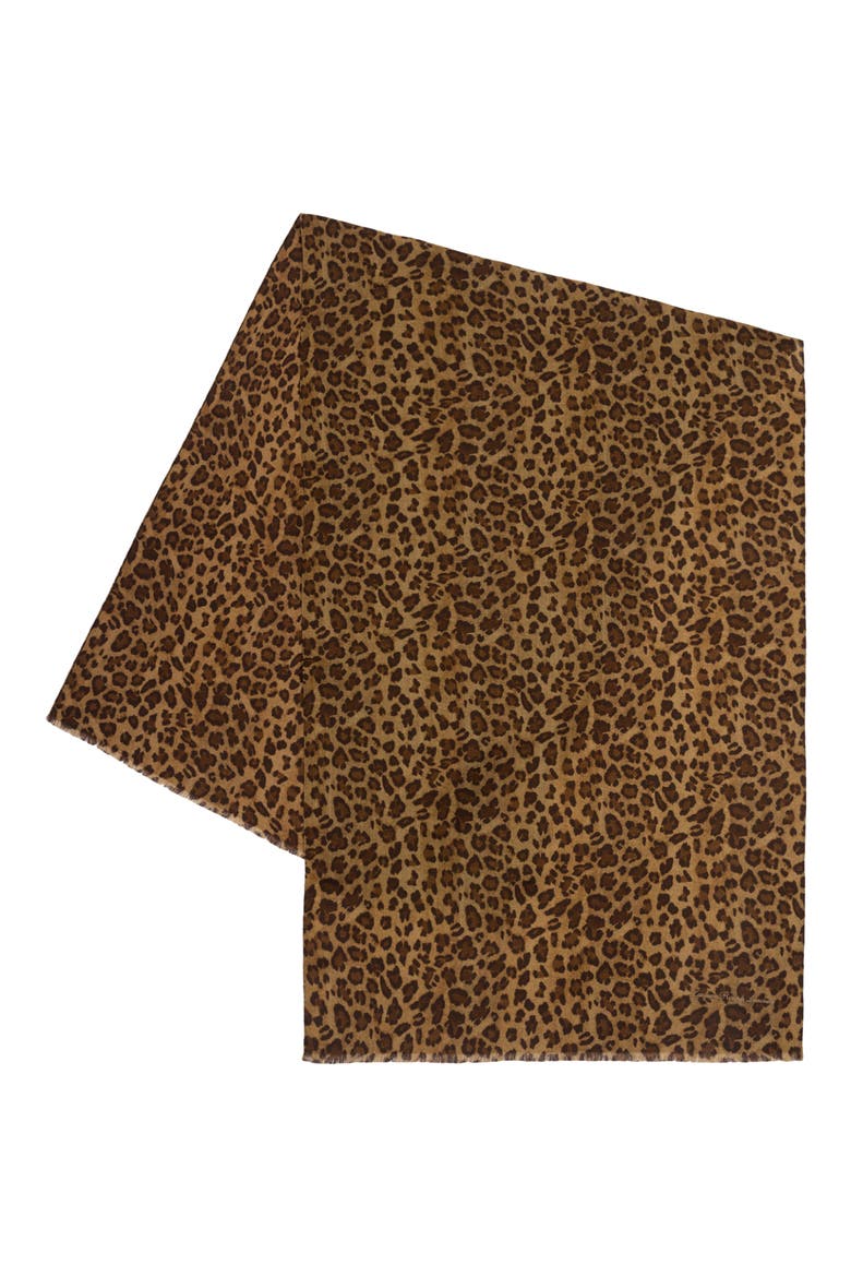 Animal Print Wool, Alternate, color, HONEY TAN