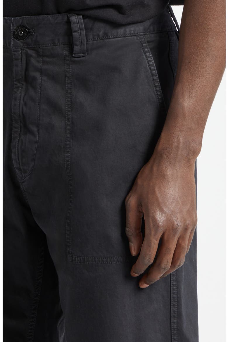 Cotton Stretch Utility Pants, Alternate, color, BLACK