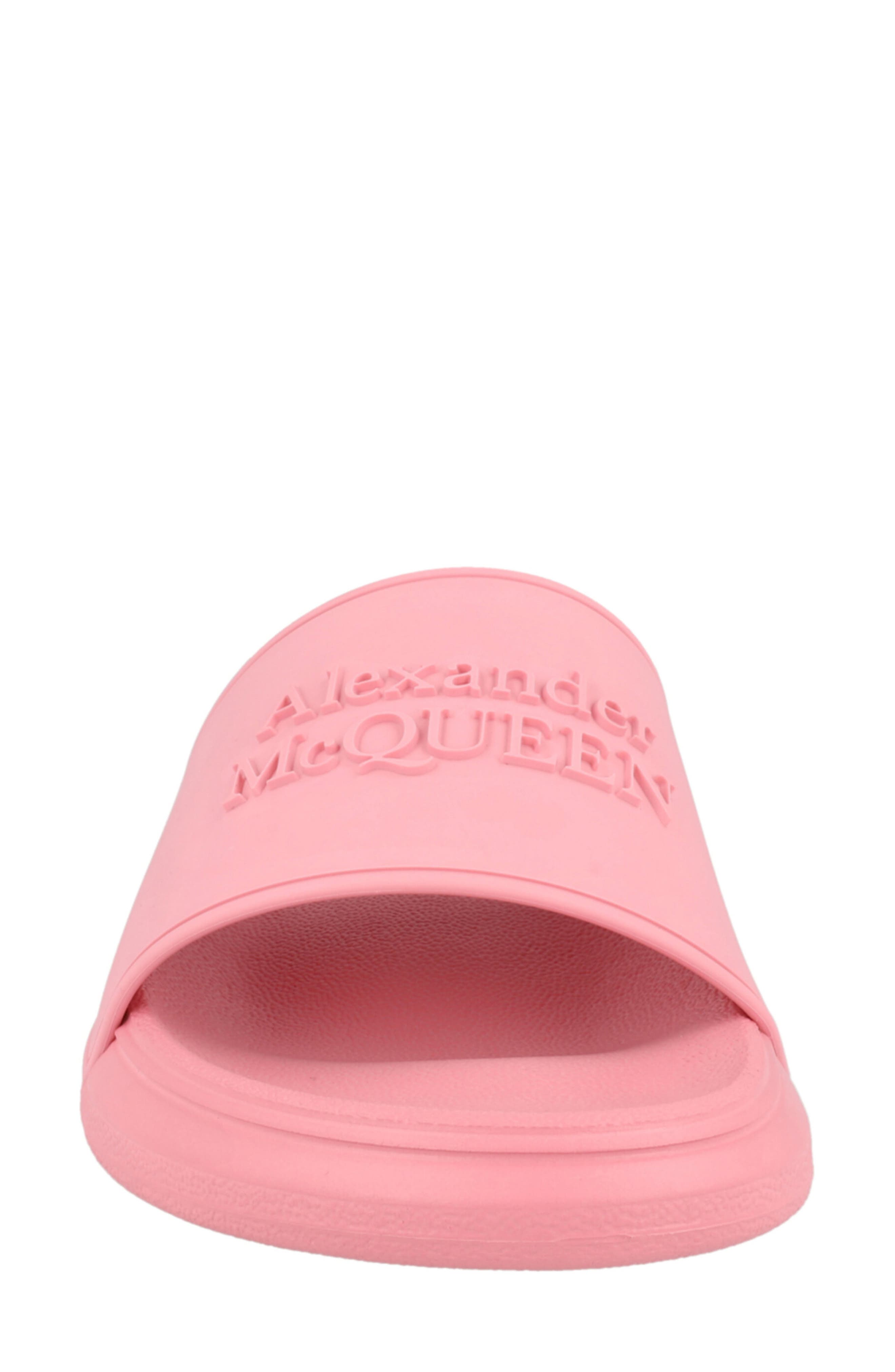 McQueen Logo Slide Sandal, Alternate, color, 