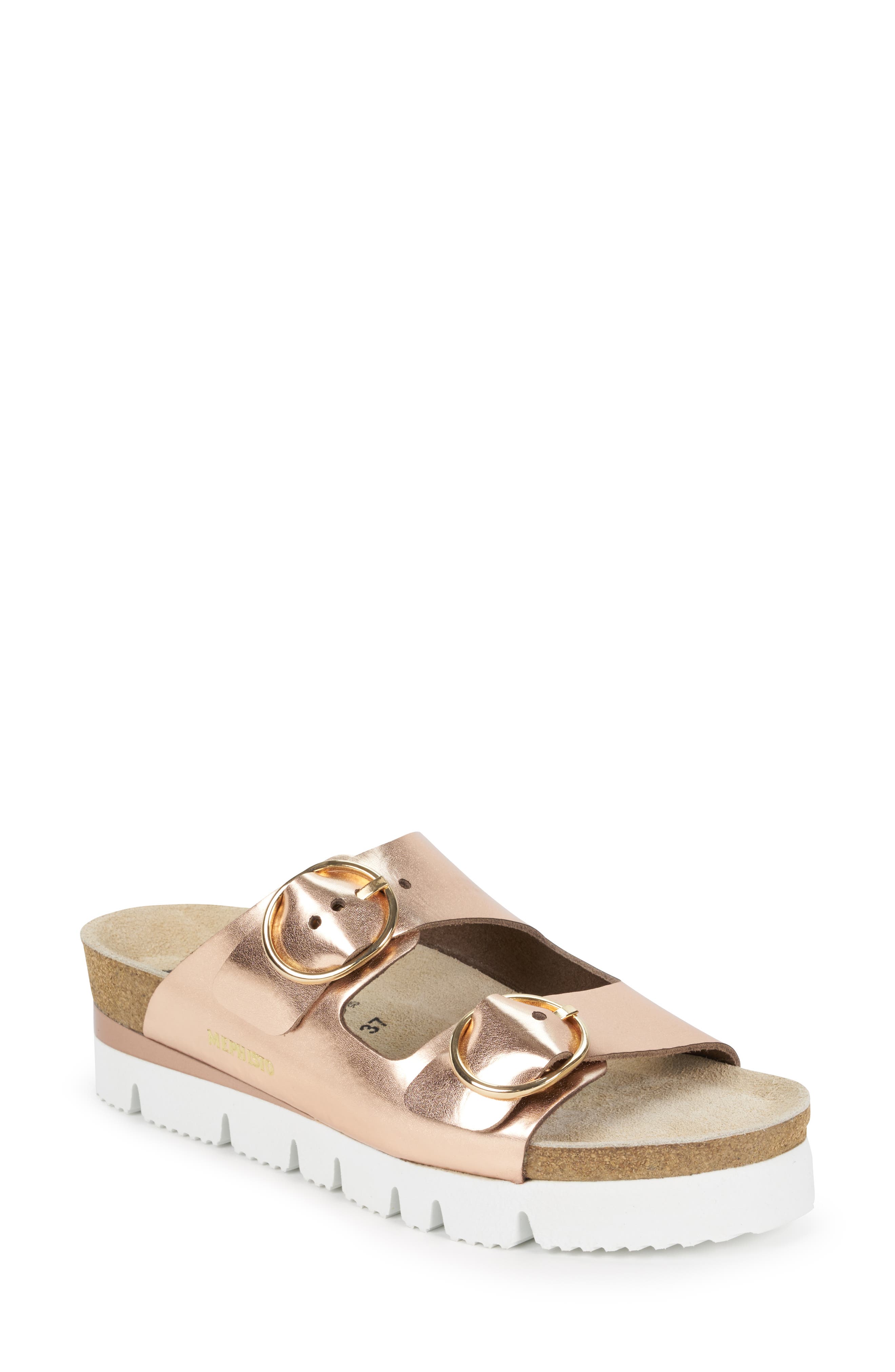 Vandy Slide Sandal, Main, color, OLD PINK PATENT LEATHER