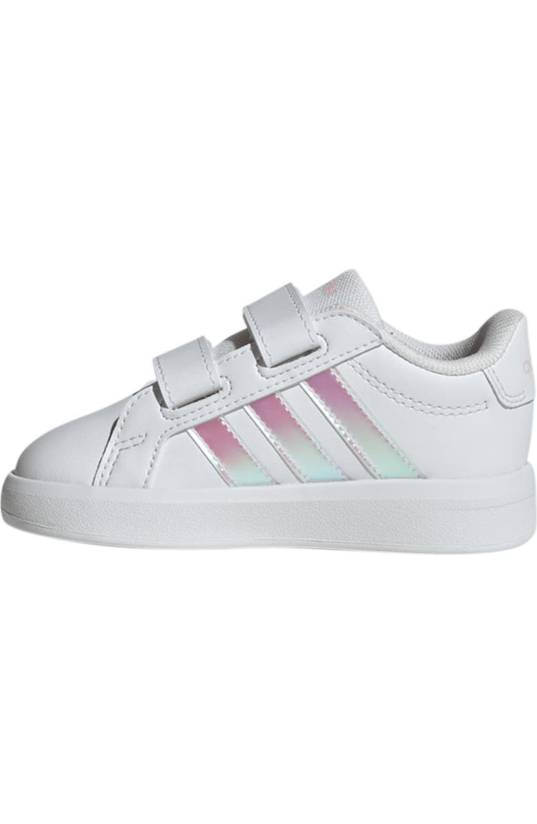 adidas Kids' Grand Court 3.0 CF Sneaker, Alternate, color, Footwear White/ Iridescent