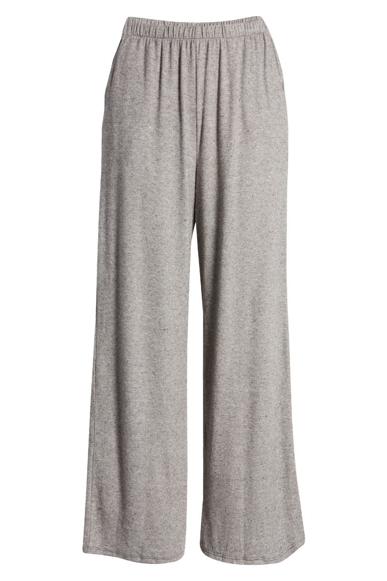 All In Favor Wide Leg Lounge Pants, Alternate, color, BLACK IVORY