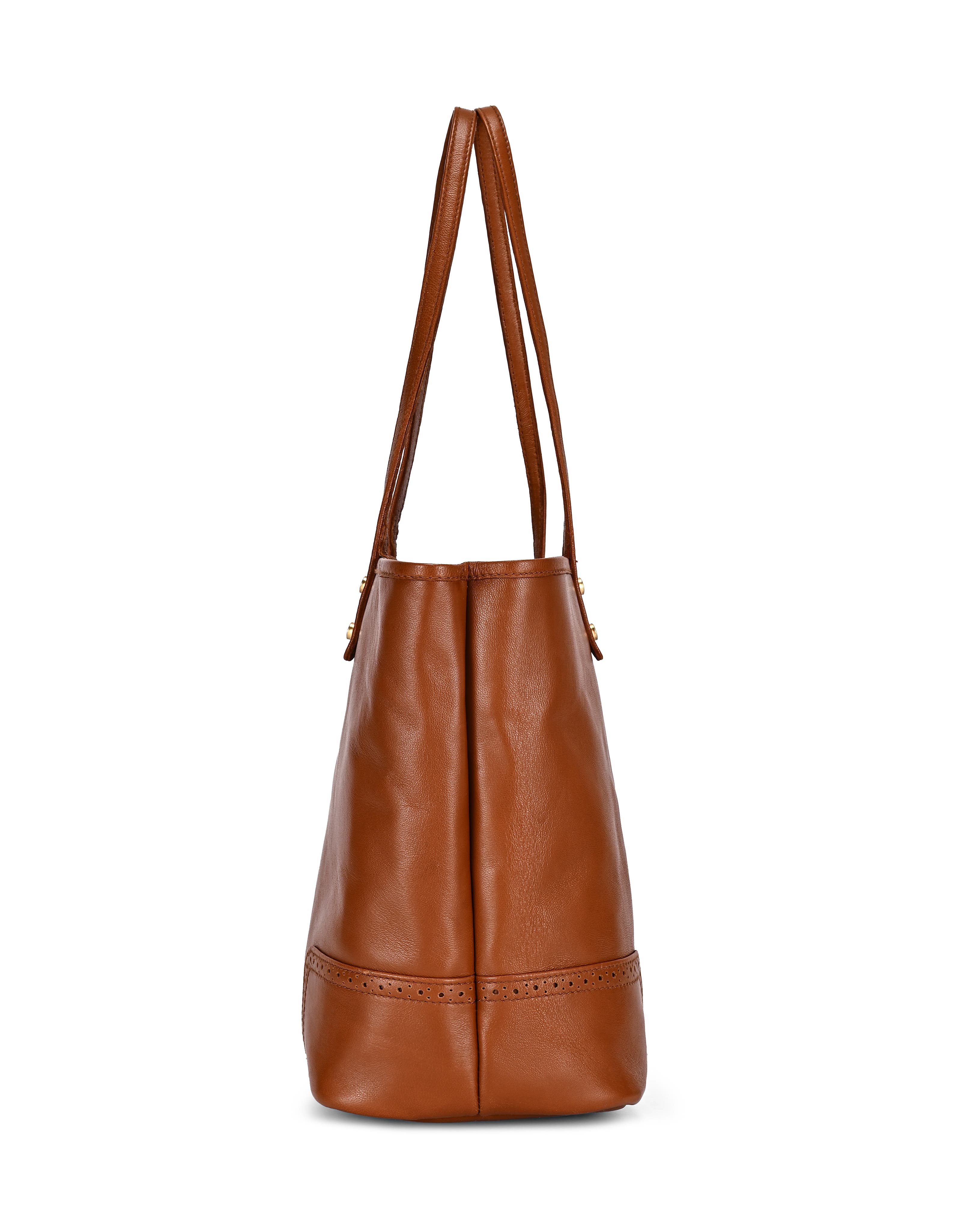 OLD TREND Camellia Medium Reversible Leather Tote, Alternate, color, Cognac