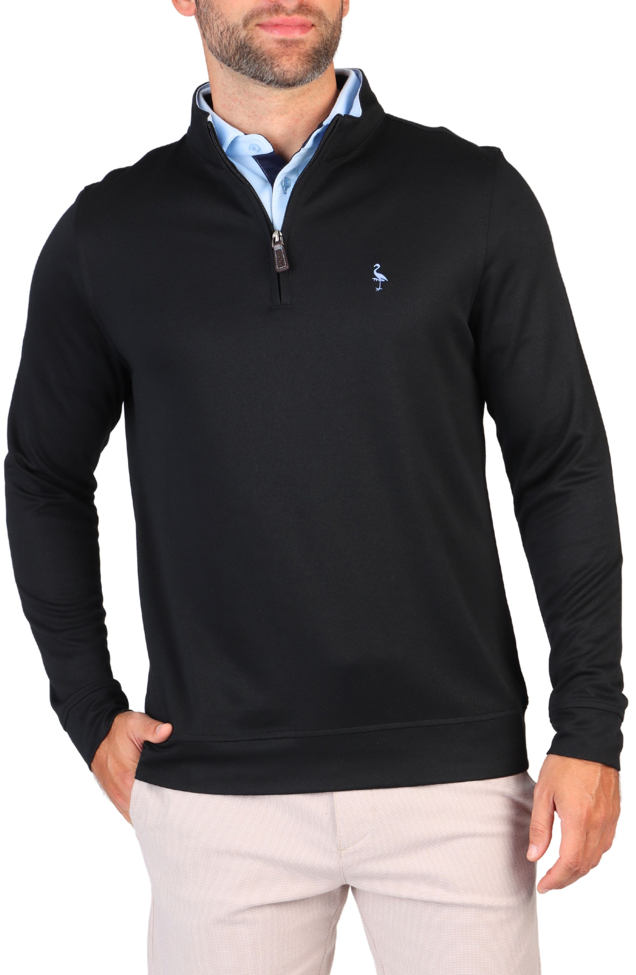 TailorByrd Modal Blend Quarter Zip Pullover