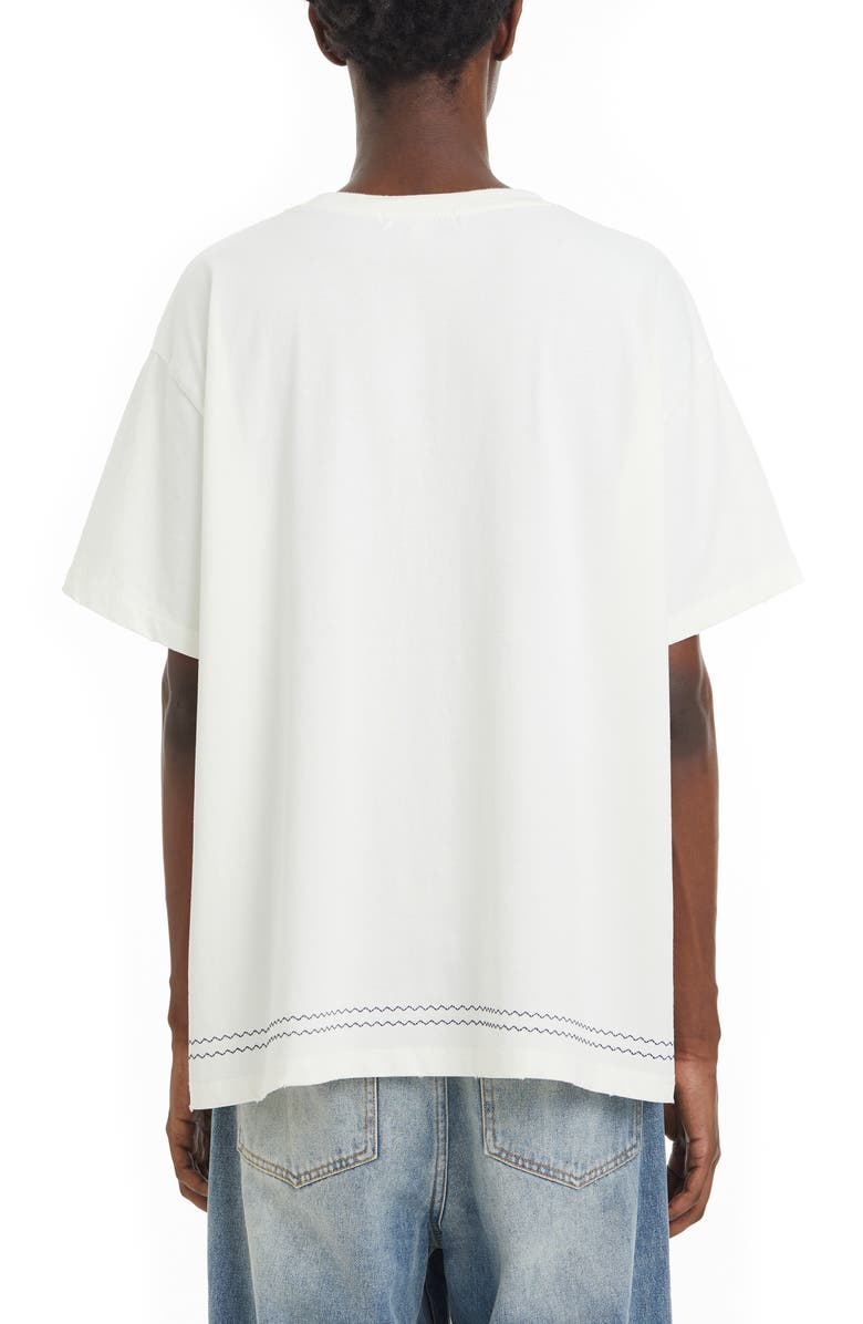 FOUND Bouquet Flower Embroidered Oversize T-Shirt, Alternate, color,