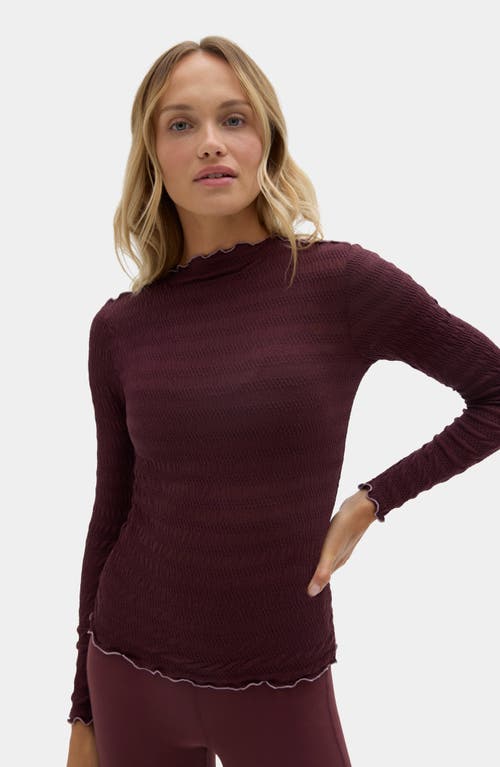 Halfdays Ynes Texture Top In Red