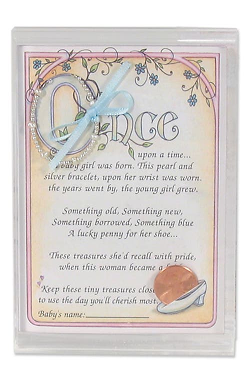 Child To Cherish Baby To Bride Freshwater Pearl Bracelet, Penny & Frame Set In Multi