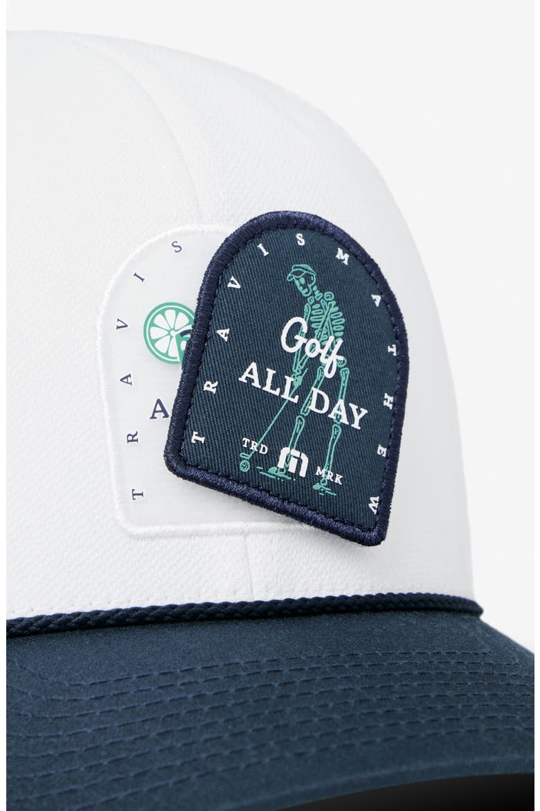 Beer Break Snapback Golf Hat, Alternate, color, WHITE