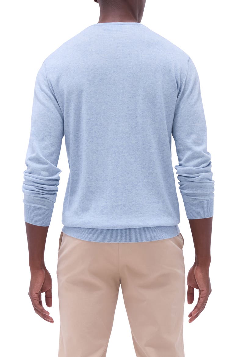 Cotton & Cashmere Crewneck Sweater, Alternate, color, RIVIERA