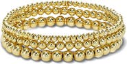 Zoe Lev Set of 3 Stretch Beaded Bracelets