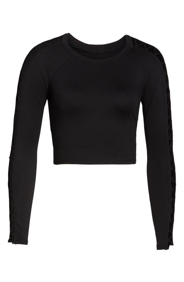 Alo Highline Fitted Crop Top, Alternate, color, 