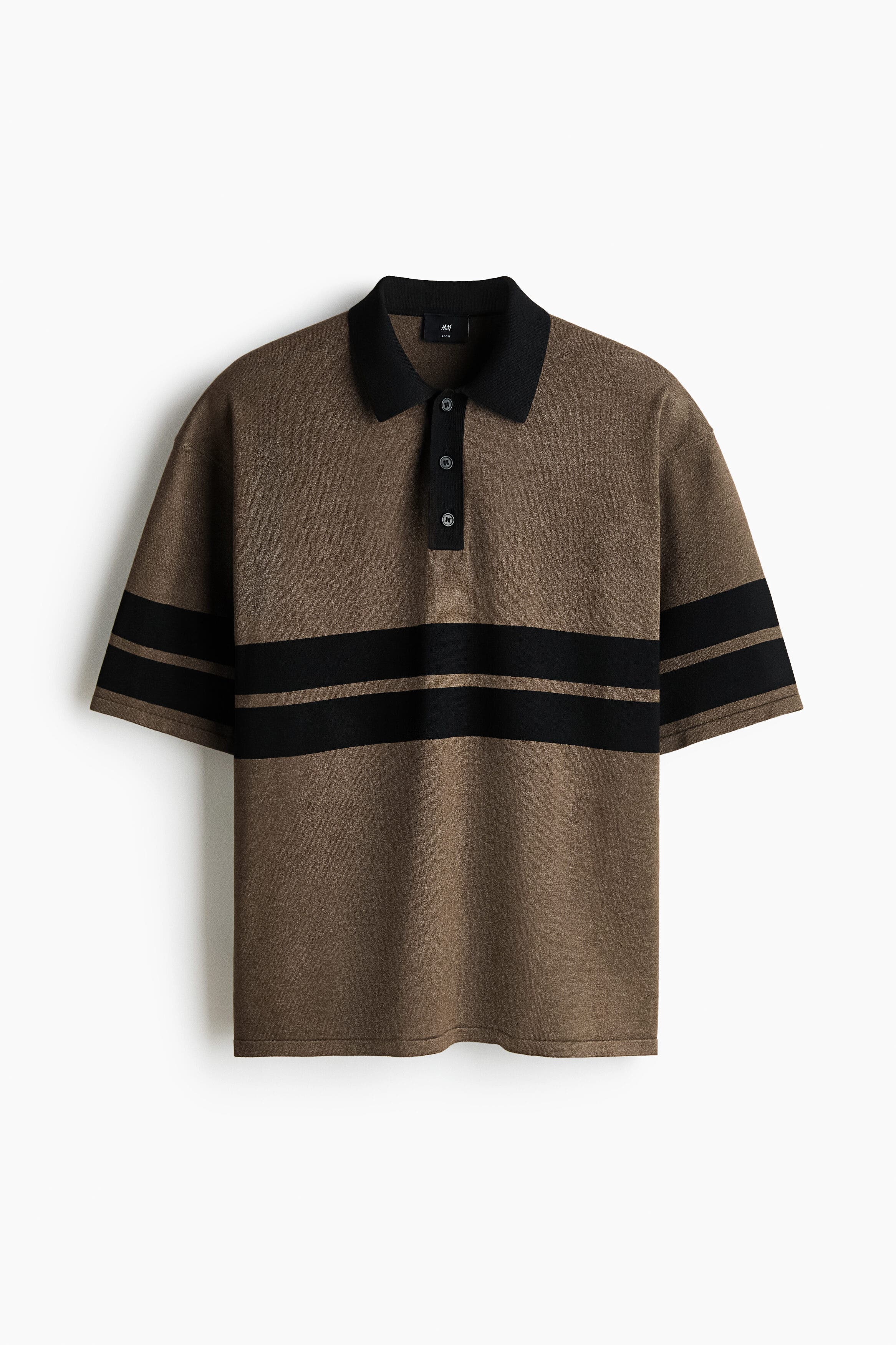 Loose Fit Knitted Polo Shirt - image 3